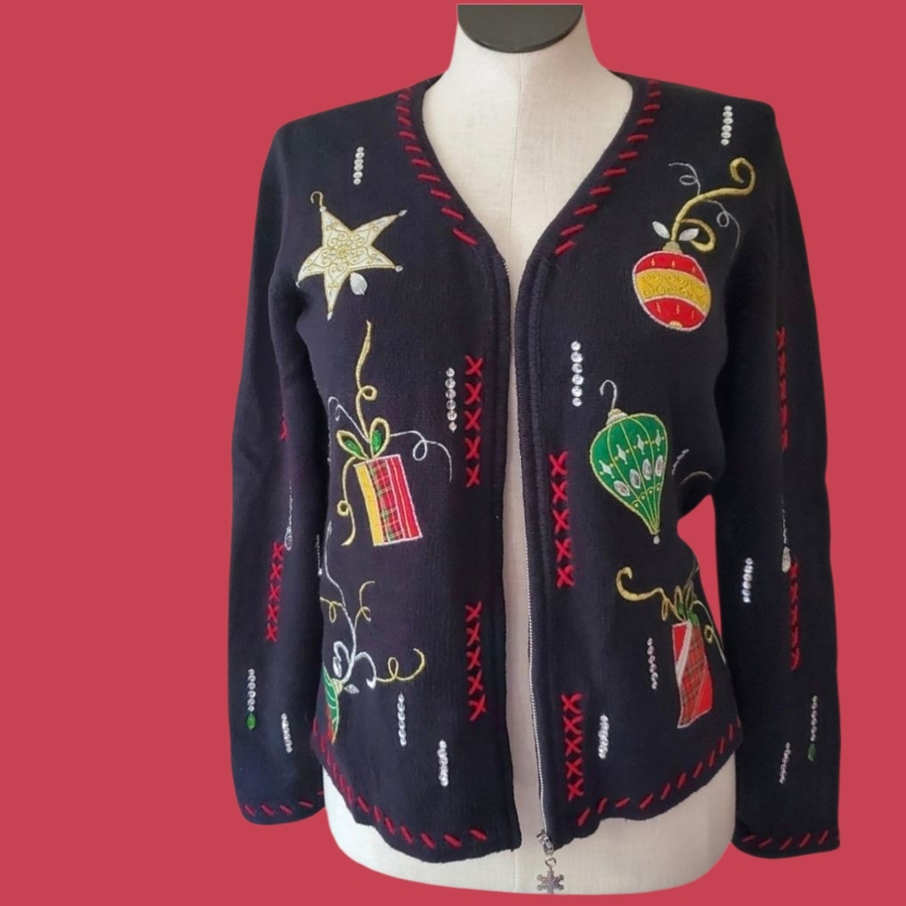 Vintage Christmas Holiday sweater small